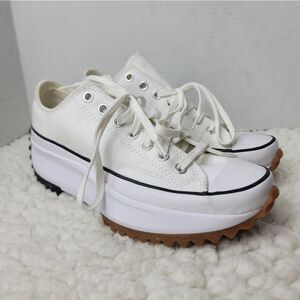 Converse Run Star Hike Low White Gum Platform Sneakers Women’s 10.5 Unisex
